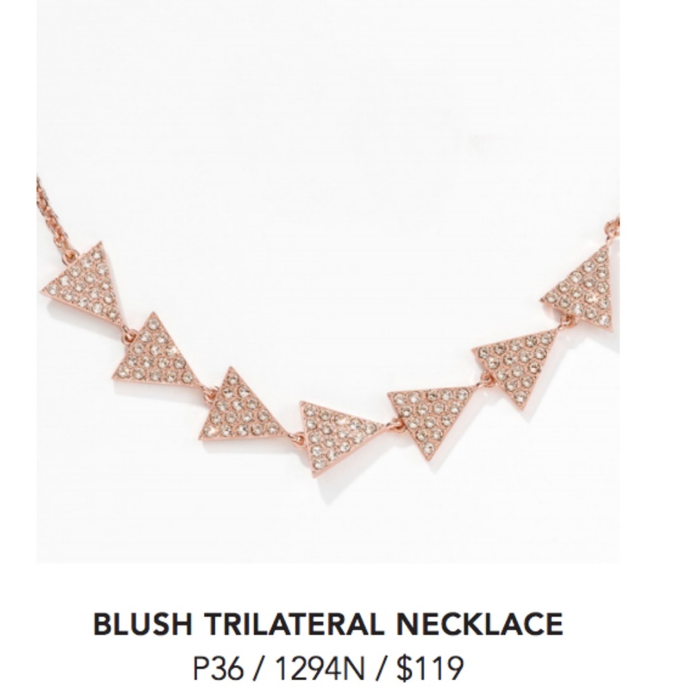 Blush necklace.  Beautiful,  very sparkly! Never n